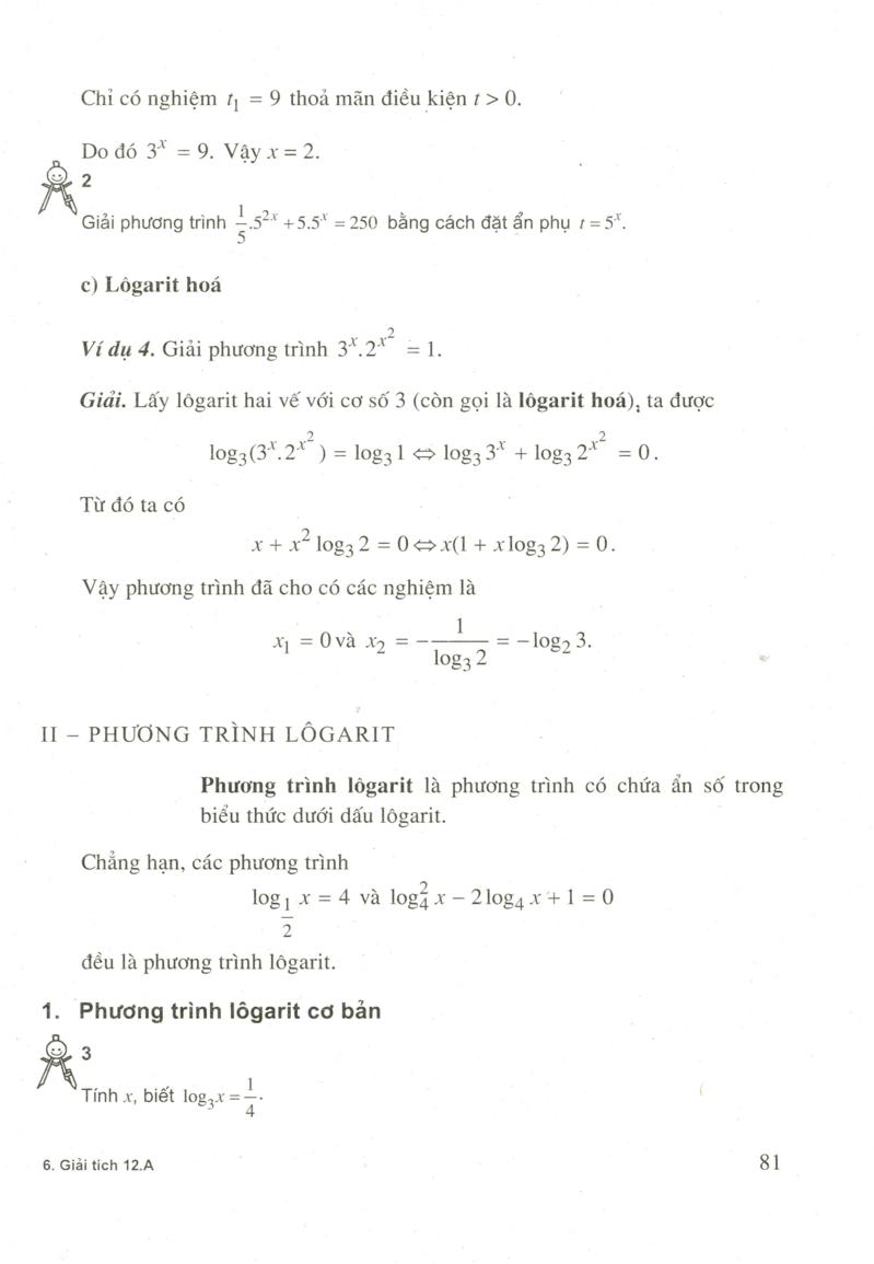 Phương trình mũ và phương trình lôgarit